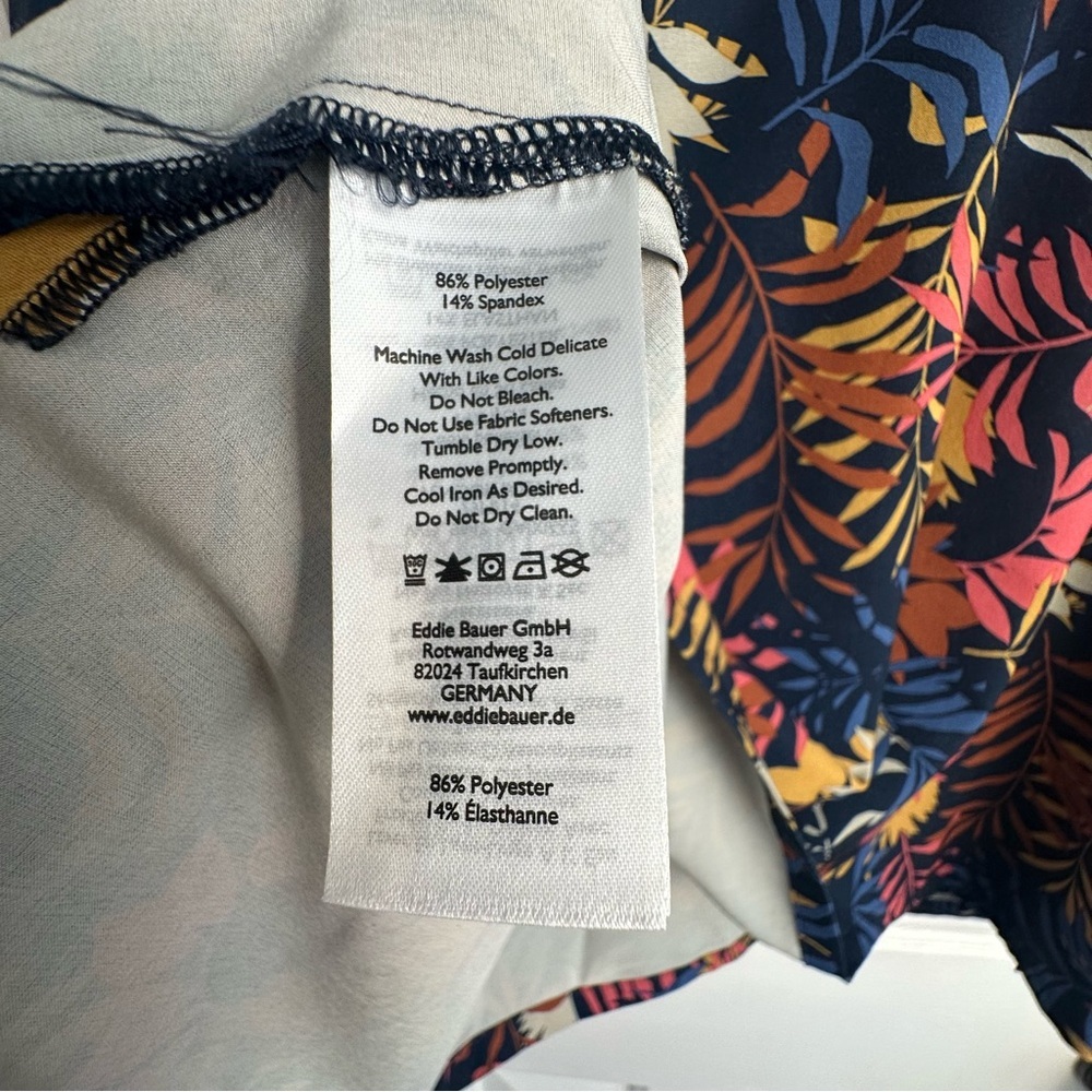 Eddie Bauer Women's Departure V-Neck Print Tank Top EUC - Picture 4 of 5